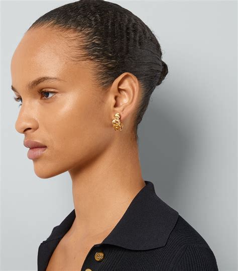 gucci hoop earrings with interlocking g